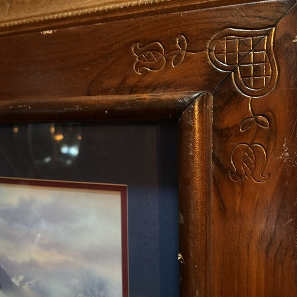 Spring creek express in vintage wooden frame - Picture 3 of 5